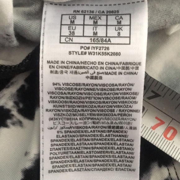 GUESS❓Black & White High-Low Bodycon Maxi Dress - Picture 8 of 8